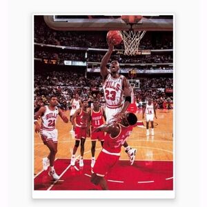 MICHAEL JORDAN CHICAGO BULLS ULTRA PREMIUM GLOSSY 8.5x11 OLD SCHOOL 7 POSTER SET